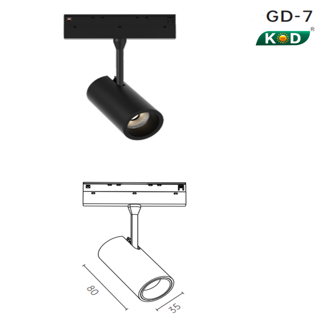 GD-7 7W Magnetic Lamp The Position And Angle Can Be Adjusted Freely To Illuminate Every Space