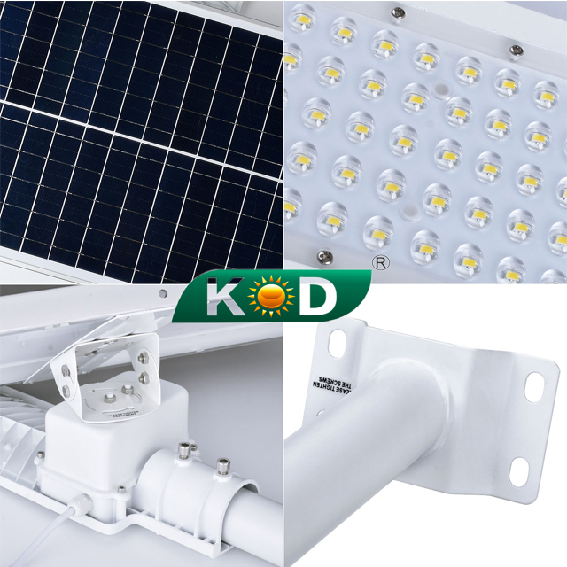 100W all in one solar street light for road with 200Lm per w 