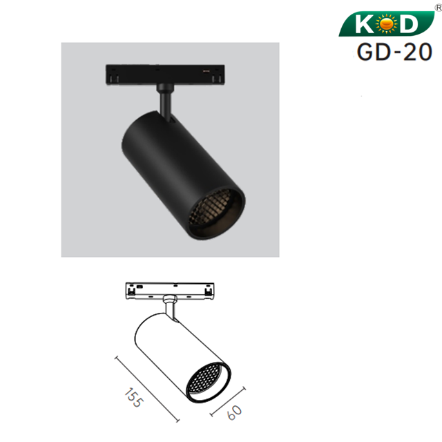  GD-20 20W Magnetic Lamp Position And Angle Can Be Adjusted Flexible And Stylish