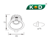 KZ-75 8w Downlight Bulb Tapes And Downlight Color 